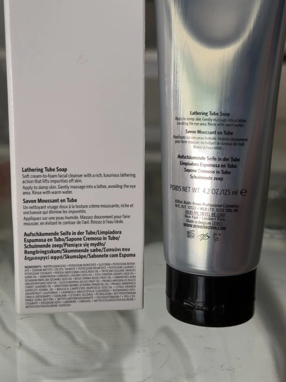 Bobbi Brown Silver and White Lathering Tube Cleanser
